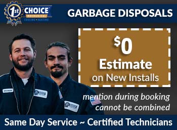 phoenix Garbage Disposal Repair & Install 1st Choice Mechanical